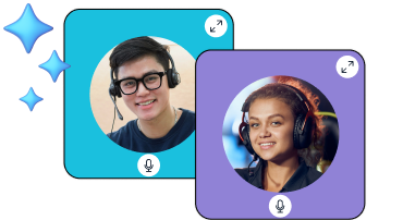 Students wearing headphones